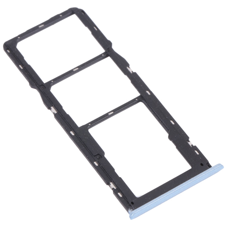For OPPO Realme C12 RMX2189  SIM Card Tray + SIM Card Tray + Micro SD Card Tray (Blue) - Card Socket by PMc TechLife | Online Shopping South Africa | PMc TechLife | Buy Now Pay Later Mobicred