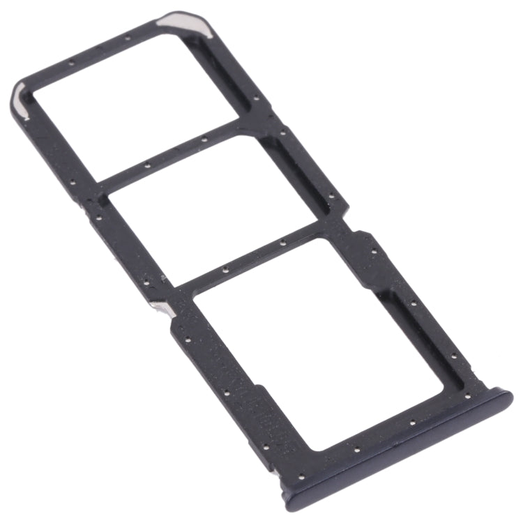 For OPPO A54 CPH2239 / A55 4G SIM Card Tray + SIM Card Tray + Micro SD Card Tray(Black) - Card Tray by PMc TechLife | Online Shopping South Africa | PMc TechLife | Buy Now Pay Later Mobicred