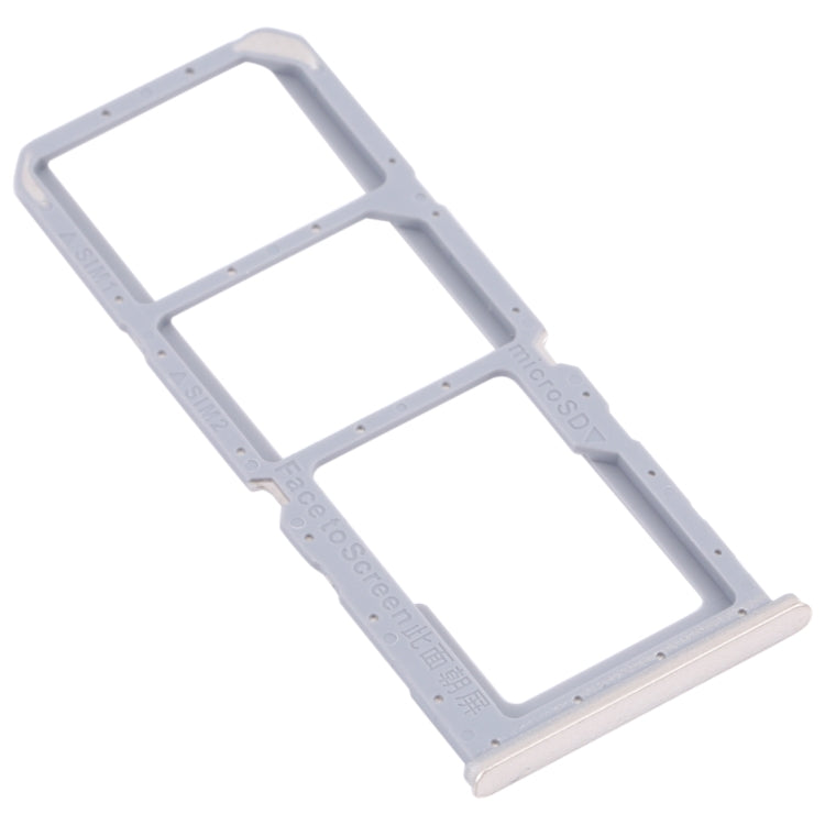 For OPPO A54 CPH2239 / A55 4G SIM Card Tray + SIM Card Tray + Micro SD Card Tray(Gold) - Card Socket by PMc TechLife | Online Shopping South Africa | PMc TechLife | Buy Now Pay Later Mobicred