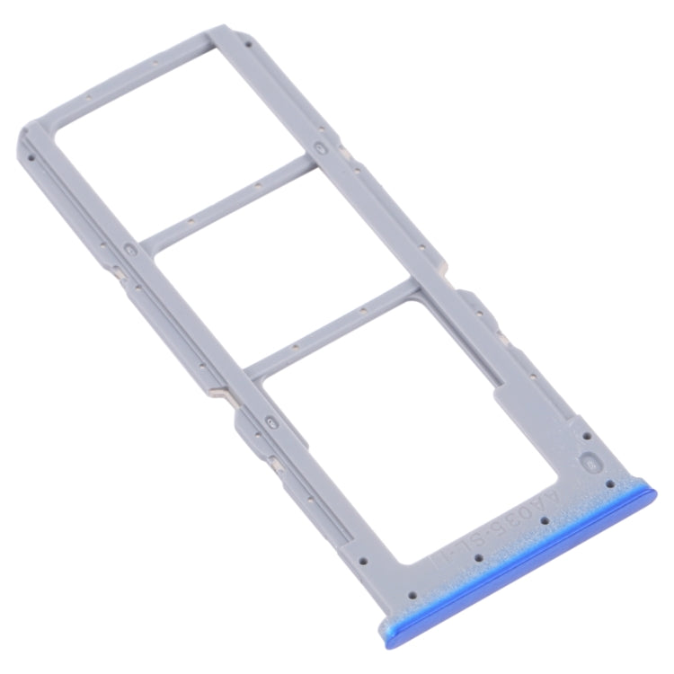 For OPPO A54 CPH2239 / A55 4G SIM Card Tray + SIM Card Tray + Micro SD Card Tray(Blue) - Card Socket by PMc TechLife | Online Shopping South Africa | PMc TechLife | Buy Now Pay Later Mobicred