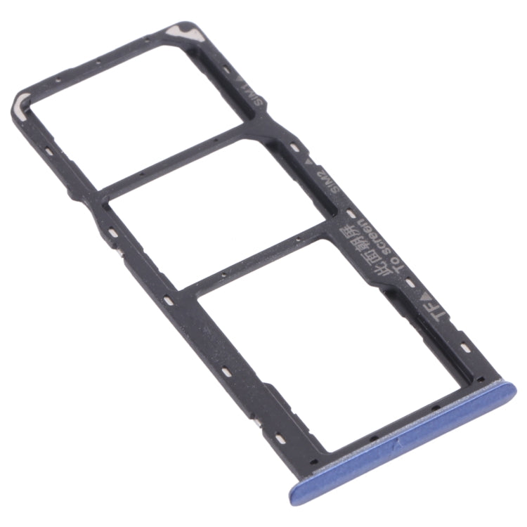 For OPPO Realme 7 (Global)  SIM Card Tray + SIM Card Tray + Micro SD Card Tray (Blue) - Card Socket by PMc TechLife | Online Shopping South Africa | PMc TechLife | Buy Now Pay Later Mobicred
