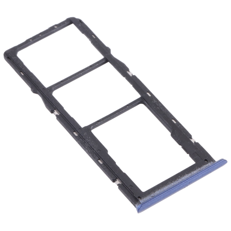 For OPPO Realme 7 (Global)  SIM Card Tray + SIM Card Tray + Micro SD Card Tray (Blue) - Card Socket by PMc TechLife | Online Shopping South Africa | PMc TechLife | Buy Now Pay Later Mobicred