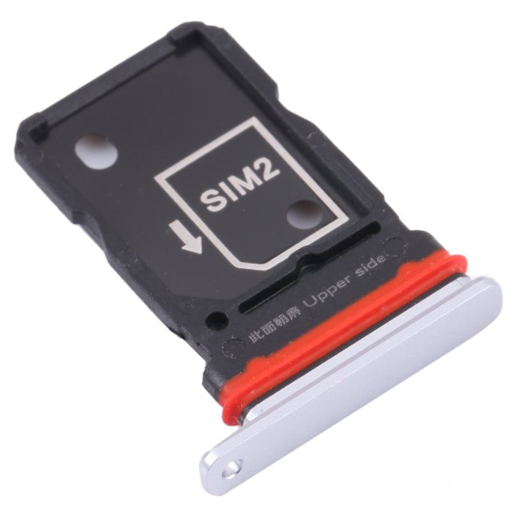 For Vivo iQOO 7 V2049A, I2009 SIM Card Tray + SIM Card Tray (White) - Card Socket by PMc TechLife | Online Shopping South Africa | PMc TechLife | Buy Now Pay Later Mobicred
