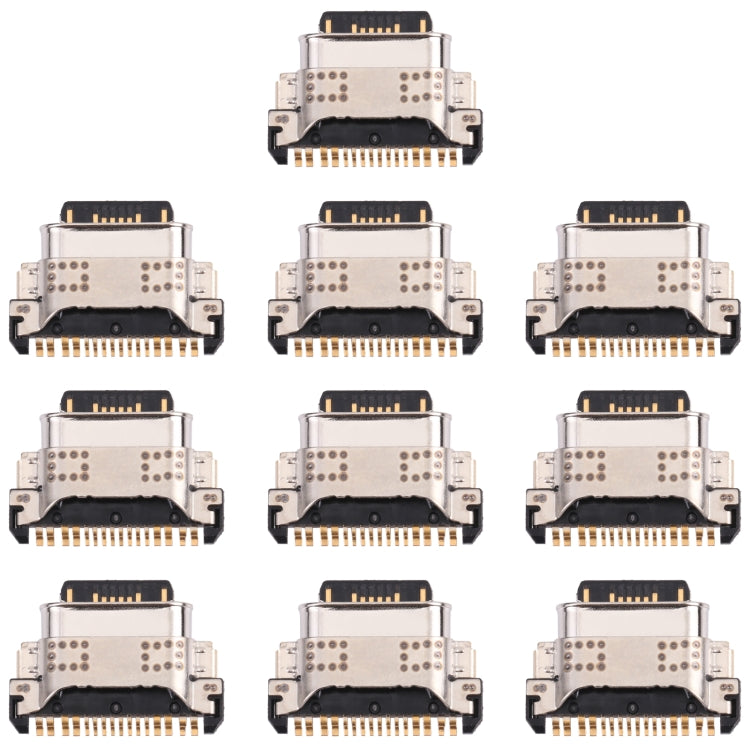For vivo X60 Pro V2046, V2047A, V2047 10pcs Charging Port Connector - Single Tail Connector by PMC TechLife | Online Shopping South Africa | PMC TechLife | Buy Now Pay Later Mobicred