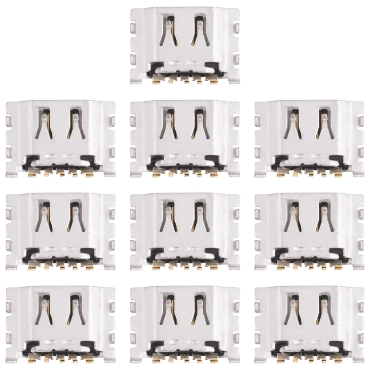 For OPPO A12 CPH2083, CPH2077 10pcs Charging Port Connector - Single Tail Connector by PMc TechLife | Online Shopping South Africa | PMc TechLife | Buy Now Pay Later Mobicred