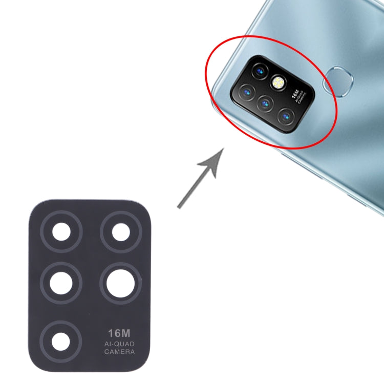 For Infinix Hot 10 X682B, X682C 10pcs Back Camera Lens - Camera Parts by PMc TechLife | Online Shopping South Africa | PMc TechLife | Buy Now Pay Later Mobicred