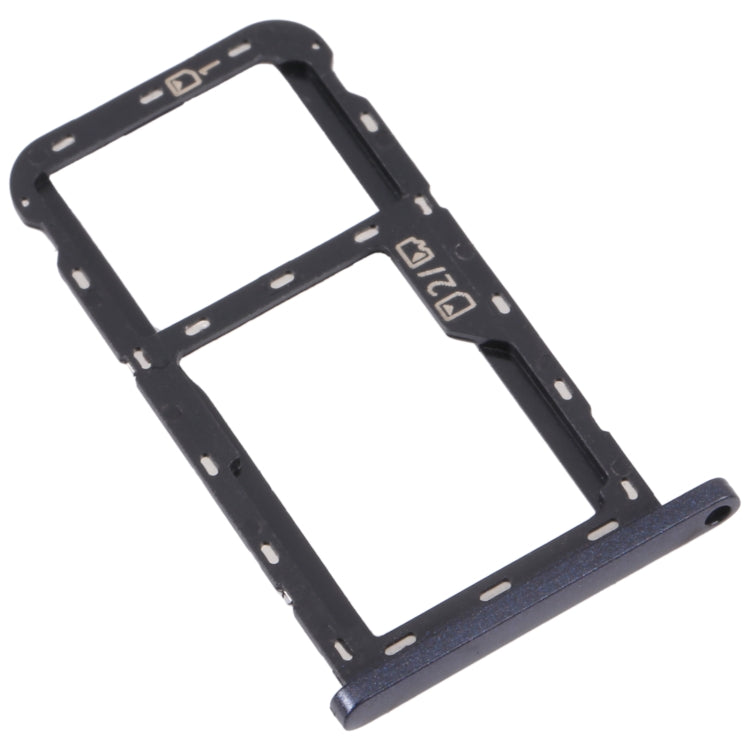 For ZTE Blade A72 SIM Card Tray + SIM Card Tray / Micro SD Card Tray (Grey) - For ZTE by PMc TechLife | Online Shopping South Africa | PMc TechLife | Buy Now Pay Later Mobicred