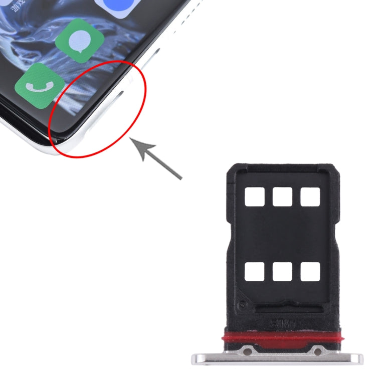 For Meizu 18 Pro SIM Card Tray + SIM Card Tray (Silver) - free shipping - PMc TechLife - Order now!