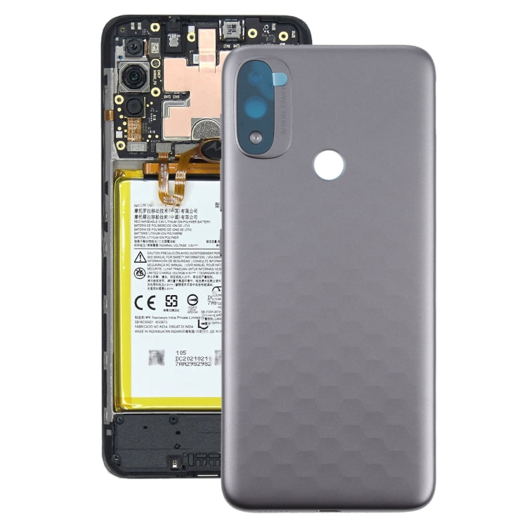 Original Battery Back Cover for Motorola Moto E20 XT2155 XT2155-1(Grey) - Back Cover by PMC TechLife | Online Shopping South Africa | PMC TechLife | Buy Now Pay Later Mobicred