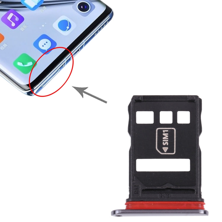 NM Card Tray + SIM Card Tray for Huawei Mate 40E 4G (Black) - Card Socket by PMc TechLife | Online Shopping South Africa | PMc TechLife | Buy Now Pay Later Mobicred