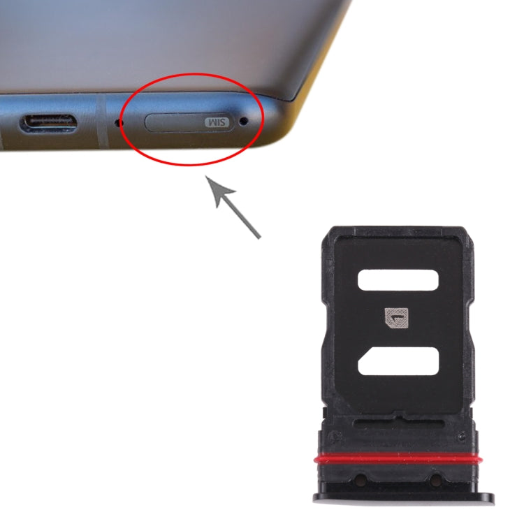 SIM Card Tray + SIM Card Tray for Asus Zenfone 8 ZS590KS (Black) - Card Tray by PMc TechLife | Online Shopping South Africa | PMc TechLife | Buy Now Pay Later Mobicred