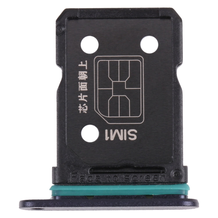 For OPPO Reno6 Z CPH2237 SIM Card Tray + SIM Card Tray (Black) - Card Tray by PMc TechLife | Online Shopping South Africa | PMc TechLife | Buy Now Pay Later Mobicred
