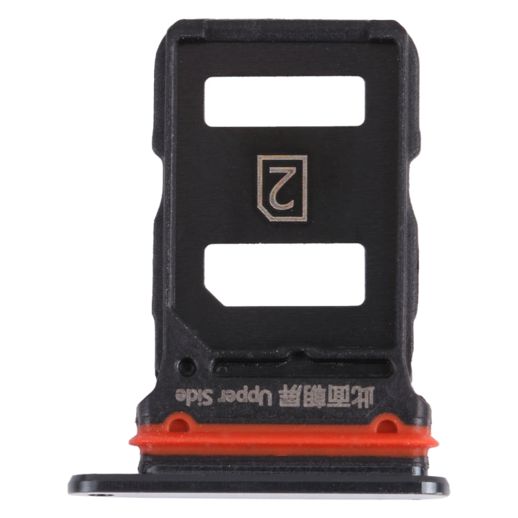 For vivo iQOO 3 5G SIM Card Tray + SIM Card Tray (Black) - Card Socket by PMc TechLife | Online Shopping South Africa | PMc TechLife | Buy Now Pay Later Mobicred