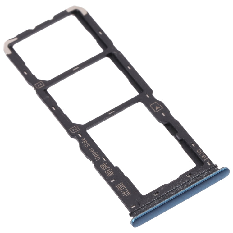 For vivo Y11s V2028 SIM Card Tray + SIM Card Tray + Micro SD Card Tray (Blue) - Card Socket by PMc TechLife | Online Shopping South Africa | PMc TechLife | Buy Now Pay Later Mobicred