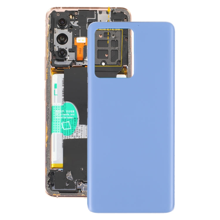 For vivo S12 Pro / V23 Pro V2163A V2132 Glass Battery Back Cover (Blue) - Back Cover by PMC Jewellery | Online Shopping South Africa | PMC Jewellery | Buy Now Pay Later Mobicred