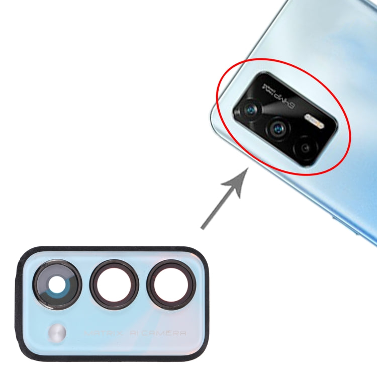 For OPPO Realme Q3 Pro 5G / Realme Q3 Pro Carnival  Back Camera Lens Frame (Blue) - Camera Series by PMC TechLife | Online Shopping South Africa | PMC TechLife | Buy Now Pay Later Mobicred