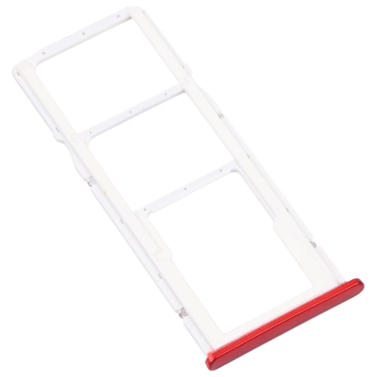 SIM Card Tray + SIM Card Tray + Micro SD Card Tray for Honor 7C (Red) - Card Socket by PMc TechLife | Online Shopping South Africa | PMc TechLife | Buy Now Pay Later Mobicred