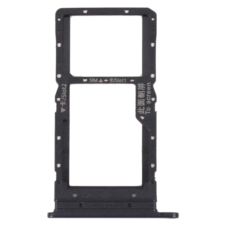 SIM Card Tray + SIM Card Tray / Micro SD Card Tray for Huawei Maimang 10 SE (Black) - Card Socket by PMc TechLife | Online Shopping South Africa | PMc TechLife | Buy Now Pay Later Mobicred