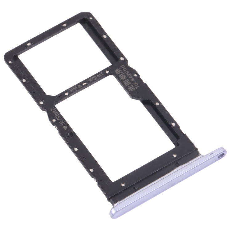 SIM Card Tray + SIM Card Tray / Micro SD Card Tray for Huawei Maimang 10 SE (Purple) - Card Socket by PMc TechLife | Online Shopping South Africa | PMc TechLife | Buy Now Pay Later Mobicred