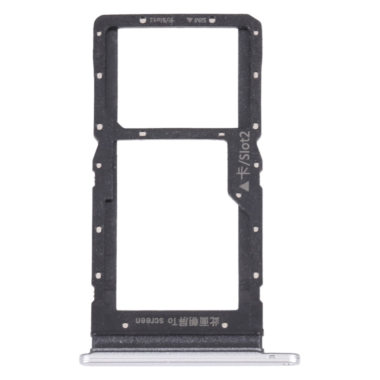 SIM Card Tray + SIM Card Tray / Micro SD Card Tray for Huawei Maimang 10 SE (Silver) - Card Socket by PMc TechLife | Online Shopping South Africa | PMc TechLife | Buy Now Pay Later Mobicred