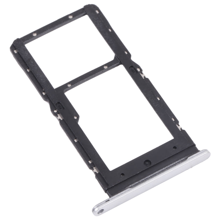 SIM Card Tray + SIM Card Tray / Micro SD Card Tray for Huawei Maimang 10 SE (Silver) - Card Socket by PMc TechLife | Online Shopping South Africa | PMc TechLife | Buy Now Pay Later Mobicred