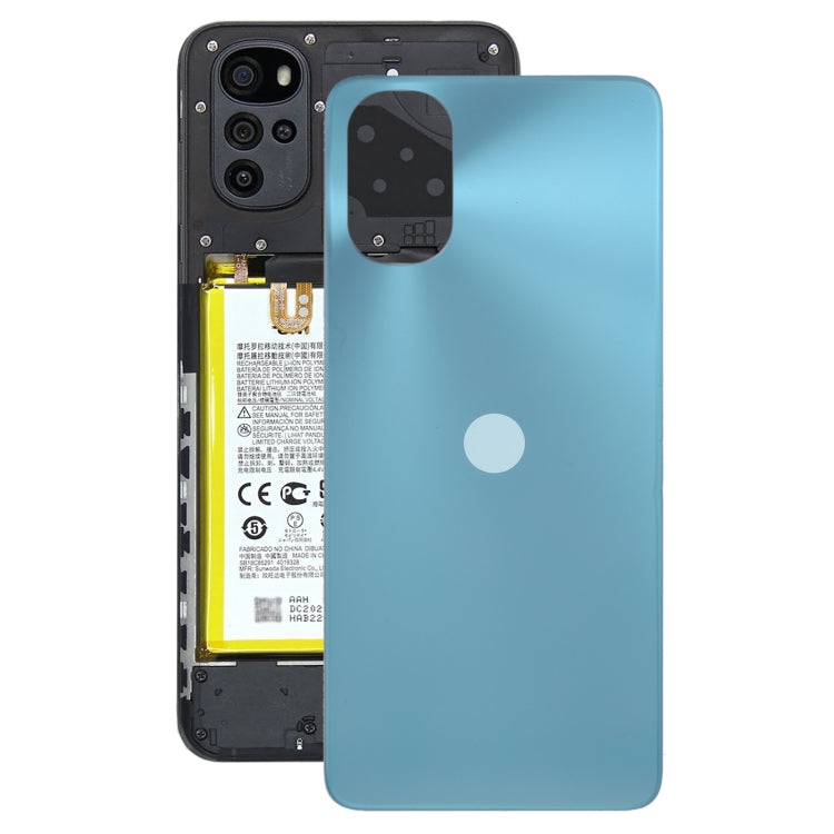 Original Battery Back Cover for Motorola Moto G22(Blue) - Back Cover by PMC TechLife | Online Shopping South Africa | PMC TechLife | Buy Now Pay Later Mobicred