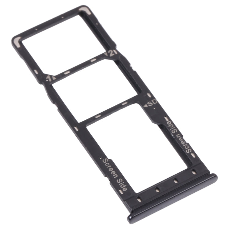 For Infinix S4 X626 SIM Card Tray + SIM Card Tray + Micro SD Card Tray (Black) - free shipping - PMc TechLife - Order now!
