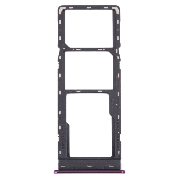 For Infinix S5 X652 SIM Card Tray + SIM Card Tray + Micro SD Card Tray (Purple) - Card Tray by PMc TechLife | Online Shopping South Africa | PMc TechLife | Buy Now Pay Later Mobicred