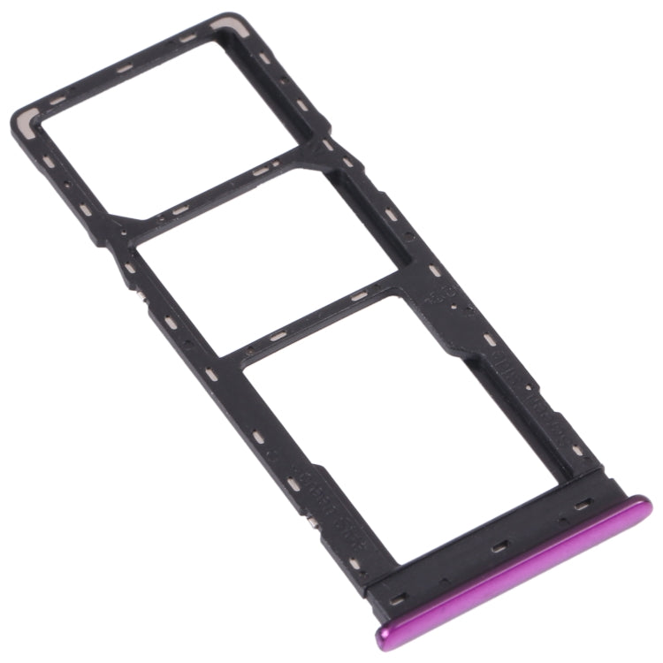 For Infinix S5 Lite X652B X652C SIM Card Tray + SIM Card Tray + Micro SD Card Tray (Purple) - Card Tray by PMc TechLife | Online Shopping South Africa | PMc TechLife | Buy Now Pay Later Mobicred