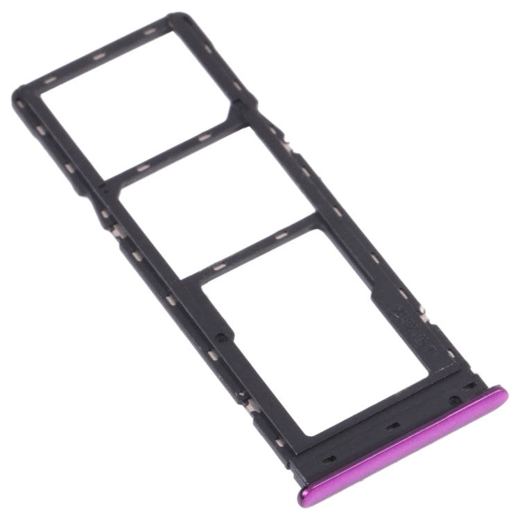 For Infinix S5 Lite X652B X652C SIM Card Tray + SIM Card Tray + Micro SD Card Tray (Purple) - Card Tray by PMc TechLife | Online Shopping South Africa | PMc TechLife | Buy Now Pay Later Mobicred