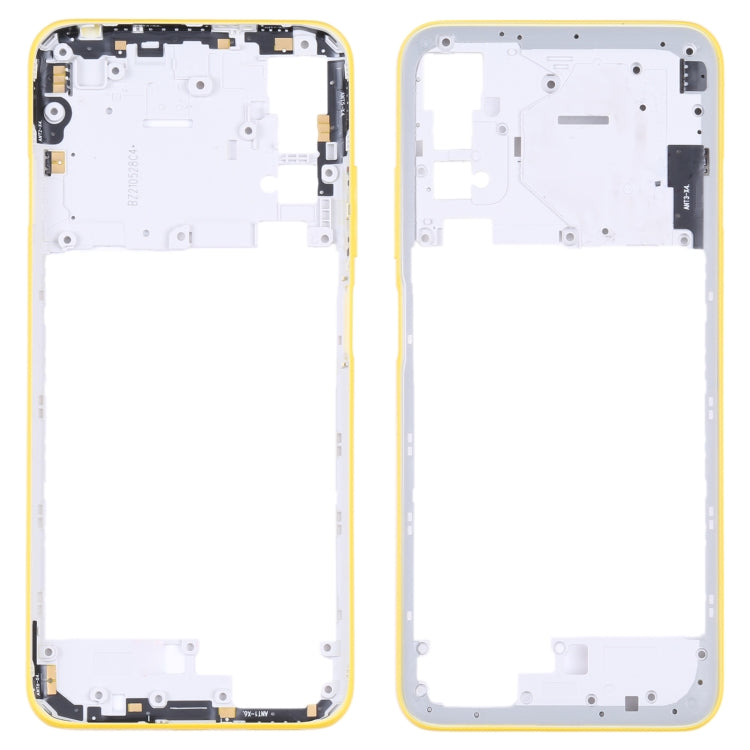 Original Middle Frame Bezel Plate for Xiaomi Poco M3 Pro 5G M2103K19PG M2103K19PI (Yellow) - Frame Bezel Plate by PMC TechLife | Online Shopping South Africa | PMC TechLife | Buy Now Pay Later Mobicred