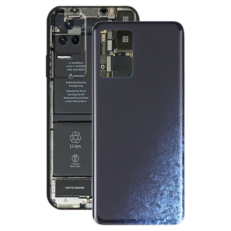 Glass Battery Back Cover for Xiaomi Redmi K50 / Redmi K50 Pro(Black) - Back Cover by PMC TechLife | Online Shopping South Africa | PMC TechLife | Buy Now Pay Later Mobicred