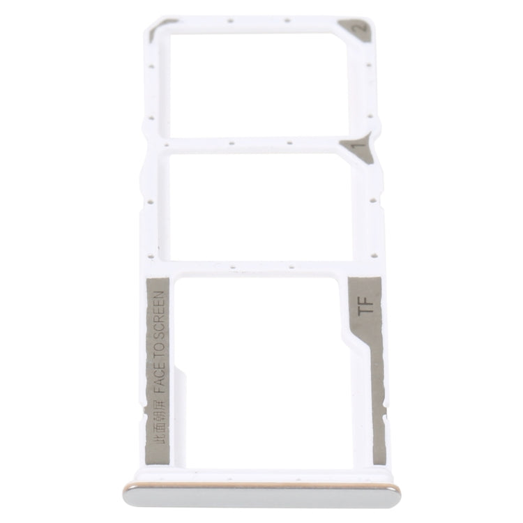 SIM Card Tray + SIM Card Tray + Micro SD Card Tray For Xiaomi Poco M4 5G/Poco M4 5G India/Redmi Note 11R(Silver) - Card Tray by PMc TechLife | Online Shopping South Africa | PMc TechLife | Buy Now Pay Later Mobicred