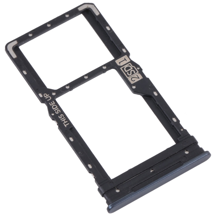 For Motorola Moto G82 5G SIM Card Tray + SIM / Micro SD Card Tray (Black) - Card Socket by PMC TechLife | Online Shopping South Africa | PMC TechLife
