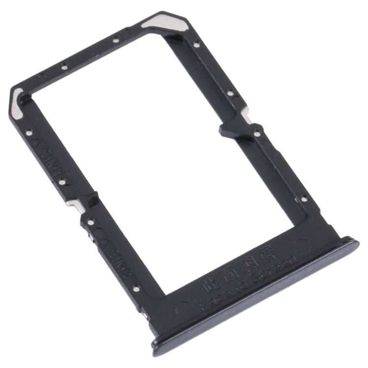 For OPPO Reno5 4G SIM Card Tray + SIM Card Tray(Black) - Card Socket by PMc TechLife | Online Shopping South Africa | PMc TechLife | Buy Now Pay Later Mobicred