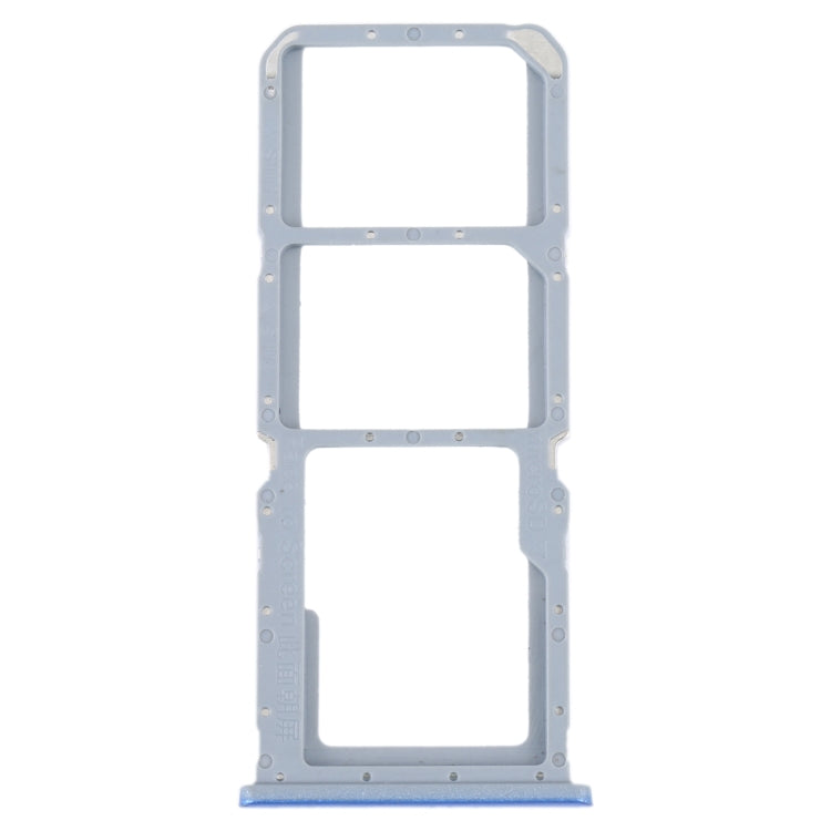 For OPPO A55 5G / A53S 5G SIM Card Tray + SIM Card Tray + Micro SD Card Tray (Blue) - Card Socket by PMc TechLife | Online Shopping South Africa | PMc TechLife | Buy Now Pay Later Mobicred
