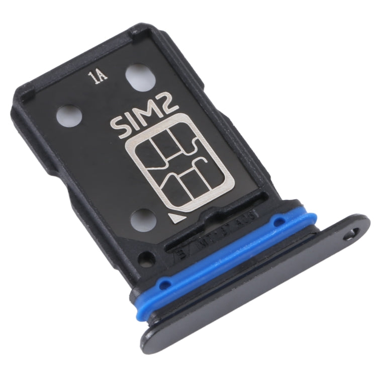For vivo X80 SIM Card Tray + SIM Card Tray (Black) - Card Socket by PMc TechLife | Online Shopping South Africa | PMc TechLife | Buy Now Pay Later Mobicred