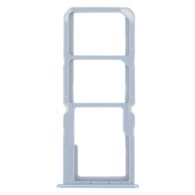For Realme C30 SIM Card Tray + SIM Card Tray + Micro SD Card Tray (Blue) - Card Socket by PMc TechLife | Online Shopping South Africa | PMc TechLife | Buy Now Pay Later Mobicred