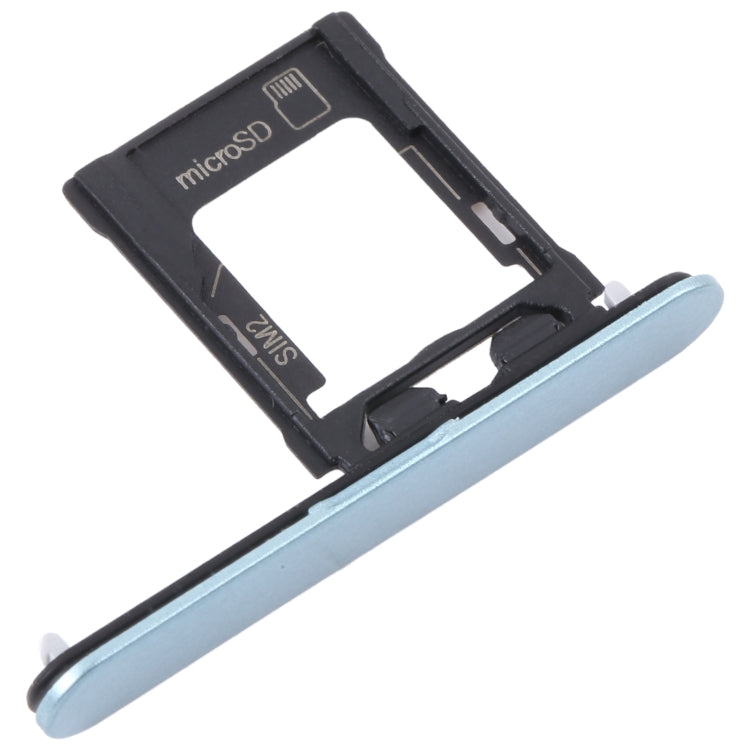 For Sony Xperia XZ1 Compact Original SIM Card Tray + Micro SD Card Tray (Blue) - Card Tray by PMC TechLife | Online Shopping South Africa | PMC TechLife