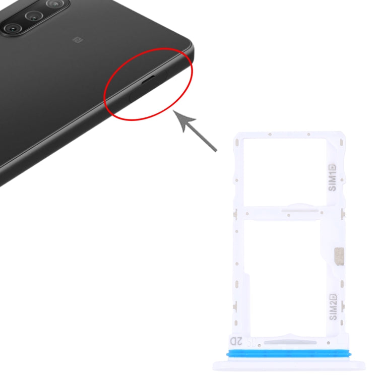 For Sony Xperia 10 IV Original SIM Card Tray + SIM / Micro SD Card Tray (White) - Card Tray by PMC TechLife | Online Shopping South Africa | PMC TechLife