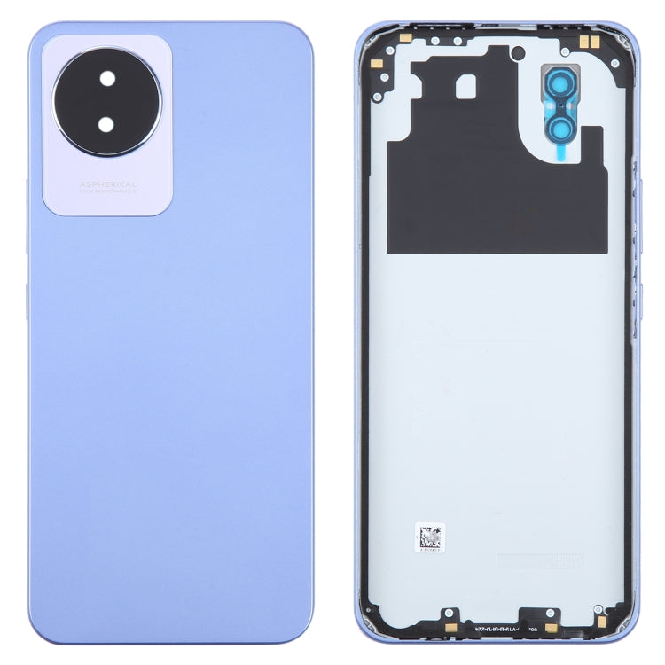 For vivo Y02 Original Battery Back Cover with Camera Lens Cover(Blue) - Back Cover by PMC TechLife | Online Shopping South Africa | PMC TechLife