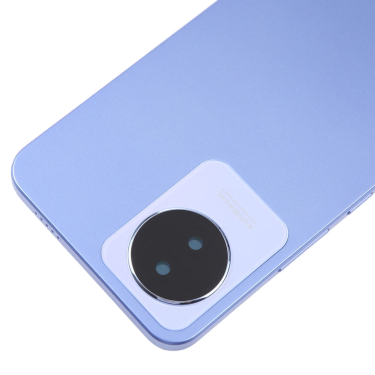 For vivo Y02 Original Battery Back Cover with Camera Lens Cover(Blue) - Back Cover by PMC TechLife | Online Shopping South Africa | PMC TechLife
