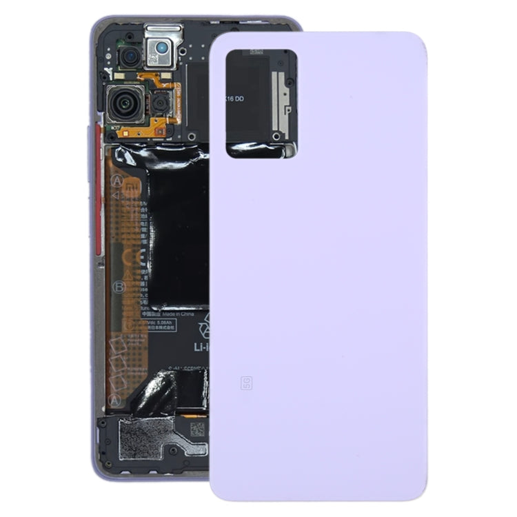 For Xiaomi Redmi Note 11 Pro+ 5G Glass Battery Back Cover(Purple) - Back Cover by PMC TechLife | Online Shopping South Africa | PMC TechLife