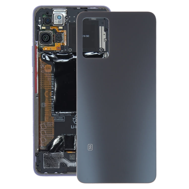 For Xiaomi Redmi Note 11 Pro+ 5G India Glass Battery Back Cover(Black) - Back Cover by PMC TechLife | Online Shopping South Africa | PMC TechLife