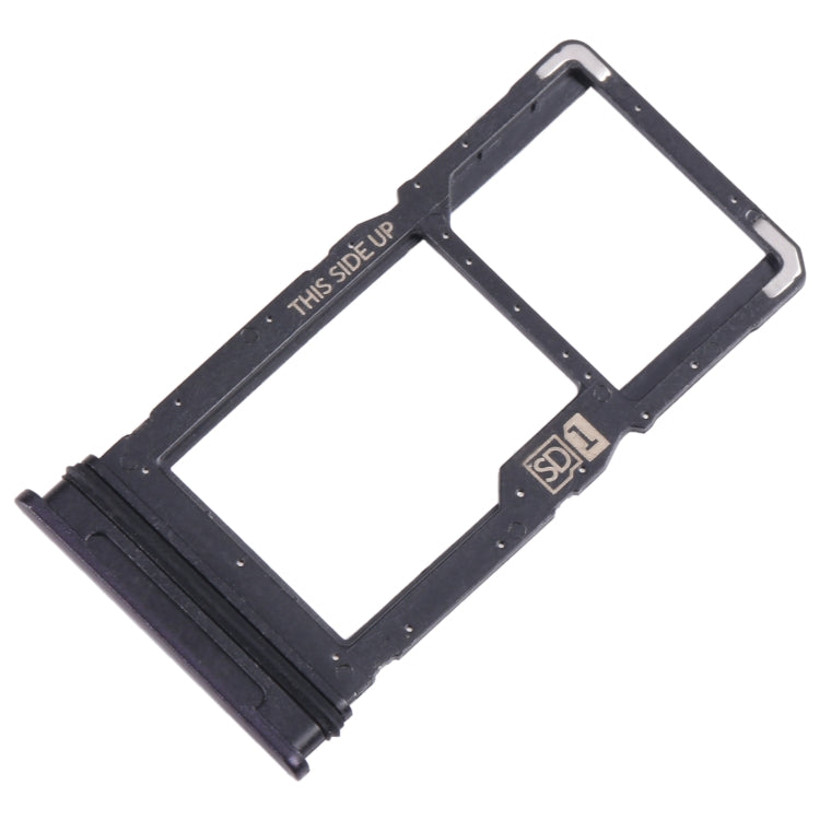 For Motorola One 5G Ace SIM Card Tray + Micro SD Card Tray (Black) - free shipping - PMC TechLife - Order now!
