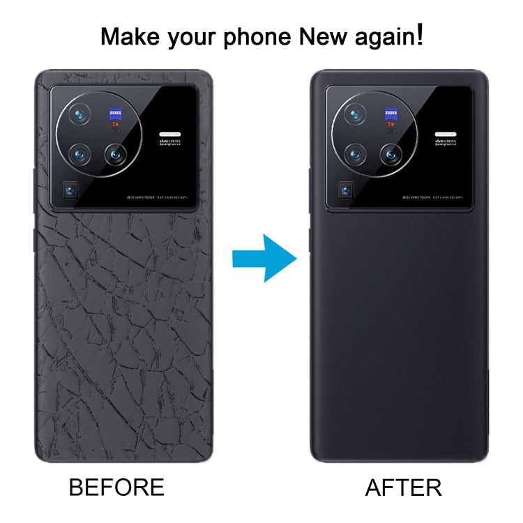 For vivo X80 Pro OEM Glass Material Battery Back Cover(Black) - Back Cover by PMC TechLife | Online Shopping South Africa | PMC TechLife | Buy Now Pay Later Mobicred