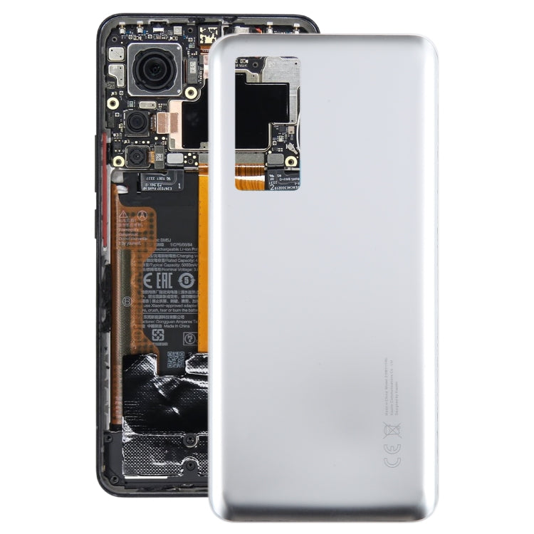 For Xiaomi 12T OEM Glass Material Battery Back Cover(White) - Back Cover by PMC TechLife | Online Shopping South Africa | PMC TechLife | Buy Now Pay Later Mobicred