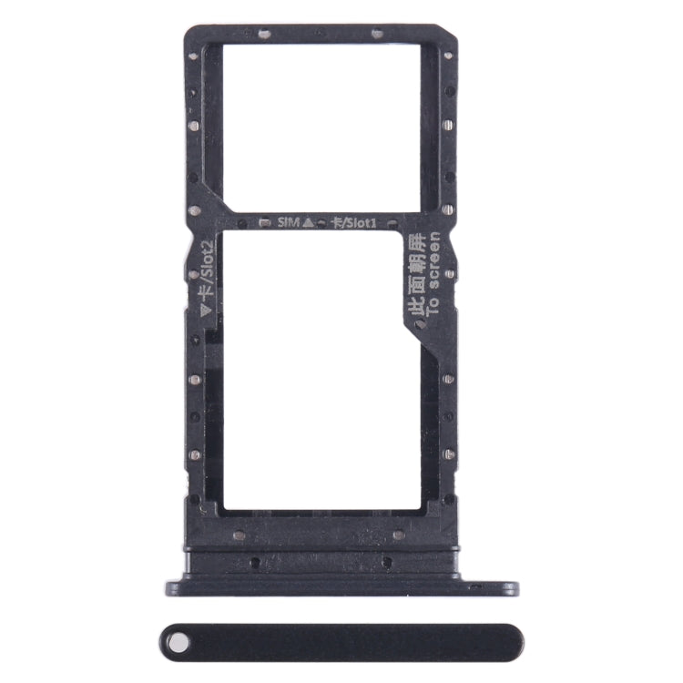 For Honor Play 5T SIM + SIM Card Tray (Black) - Card Socket by PMc TechLife | Online Shopping South Africa | PMc TechLife | Buy Now Pay Later Mobicred