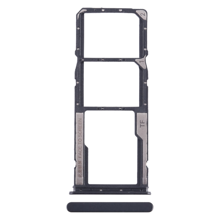 For Xiaomi Poco M4 Pro SIM Card Tray + SIM Card Tray + Micro SD Card Tray (Black) - Card Tray by PMC TechLife | Online Shopping South Africa | PMC TechLife