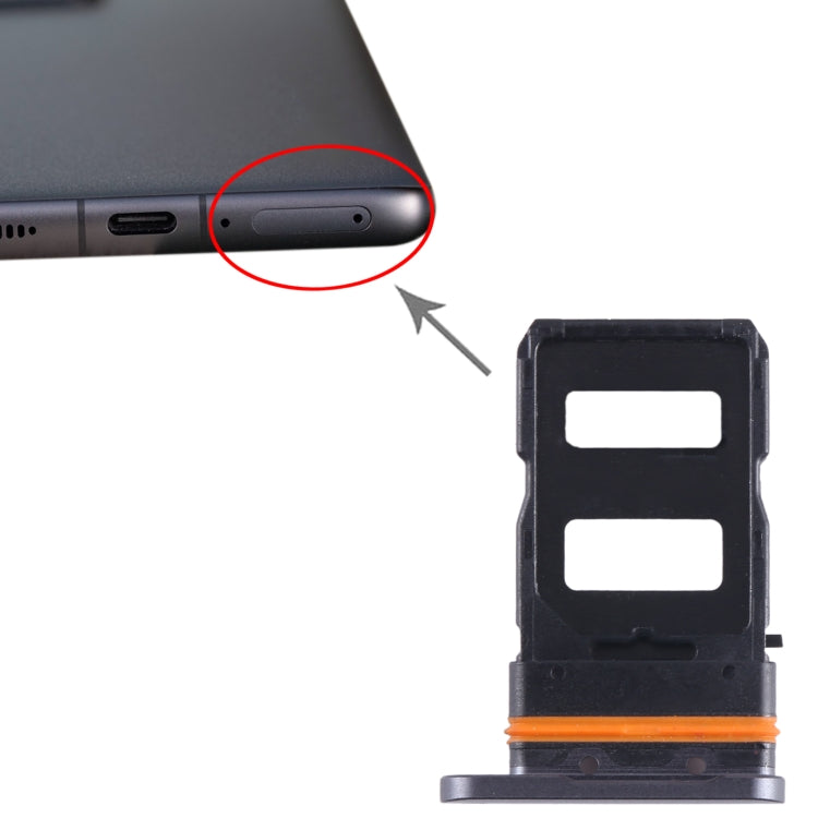 For Xiaomi 12S Pro SIM Card Tray + SIM Card Tray (Black) - Card Tray by PMC TechLife | Online Shopping South Africa | PMC TechLife